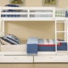 Single over Double Wooden Bunk Bed With Storage
