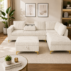 6 Corduroy Sectional Couch