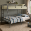 Single over Double Metal Bunk Bed