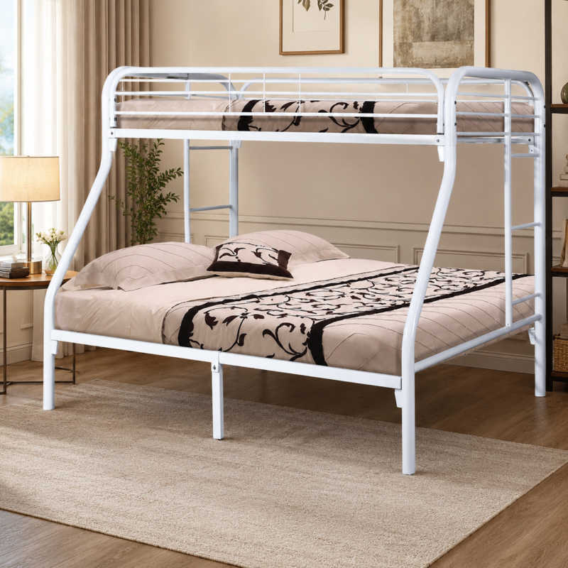 Single over Double Metal Bunk Bed