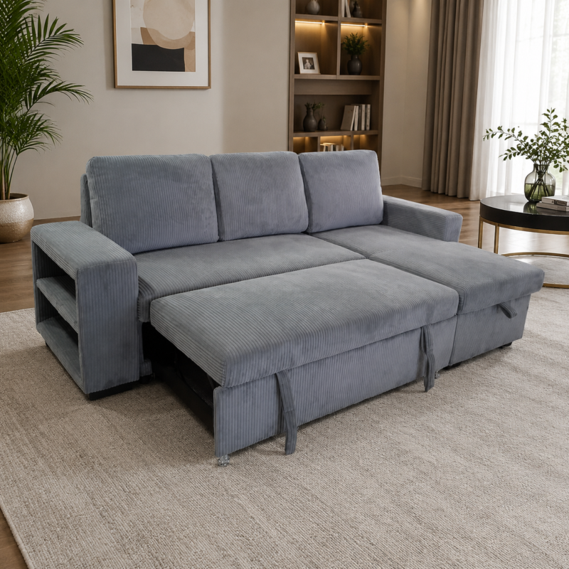 Shelf Storage Sofabed