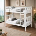 Single over Single Wooden Bunk Bed