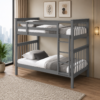 Single over Single Wooden Bunk Bed