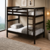 Single over Single Wooden Bunk Bed
