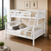 Single over Double Wooden Bunk Bed