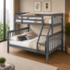Single over Double Wooden Bunk Bed