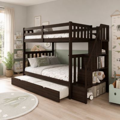 t2595 - Double over Double Bunk Bed