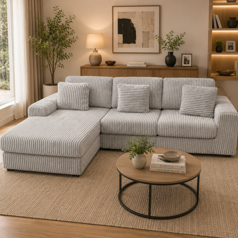 3 Seater Corduroy Couch