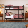Single over Single Wooden Bunk Bed