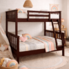 Single over Double Wooden Bunk Bed