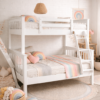 Single over Double Wooden Bunk Bed