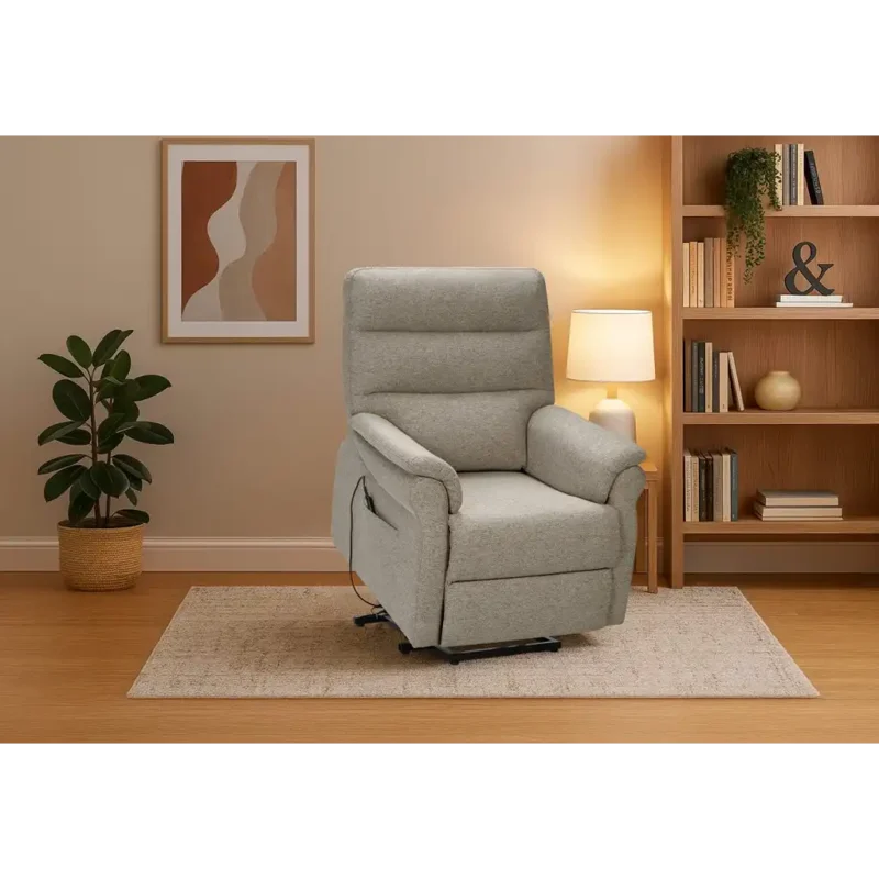 T1031 Power Lift Recliner Chair – Grey or Oatmeal